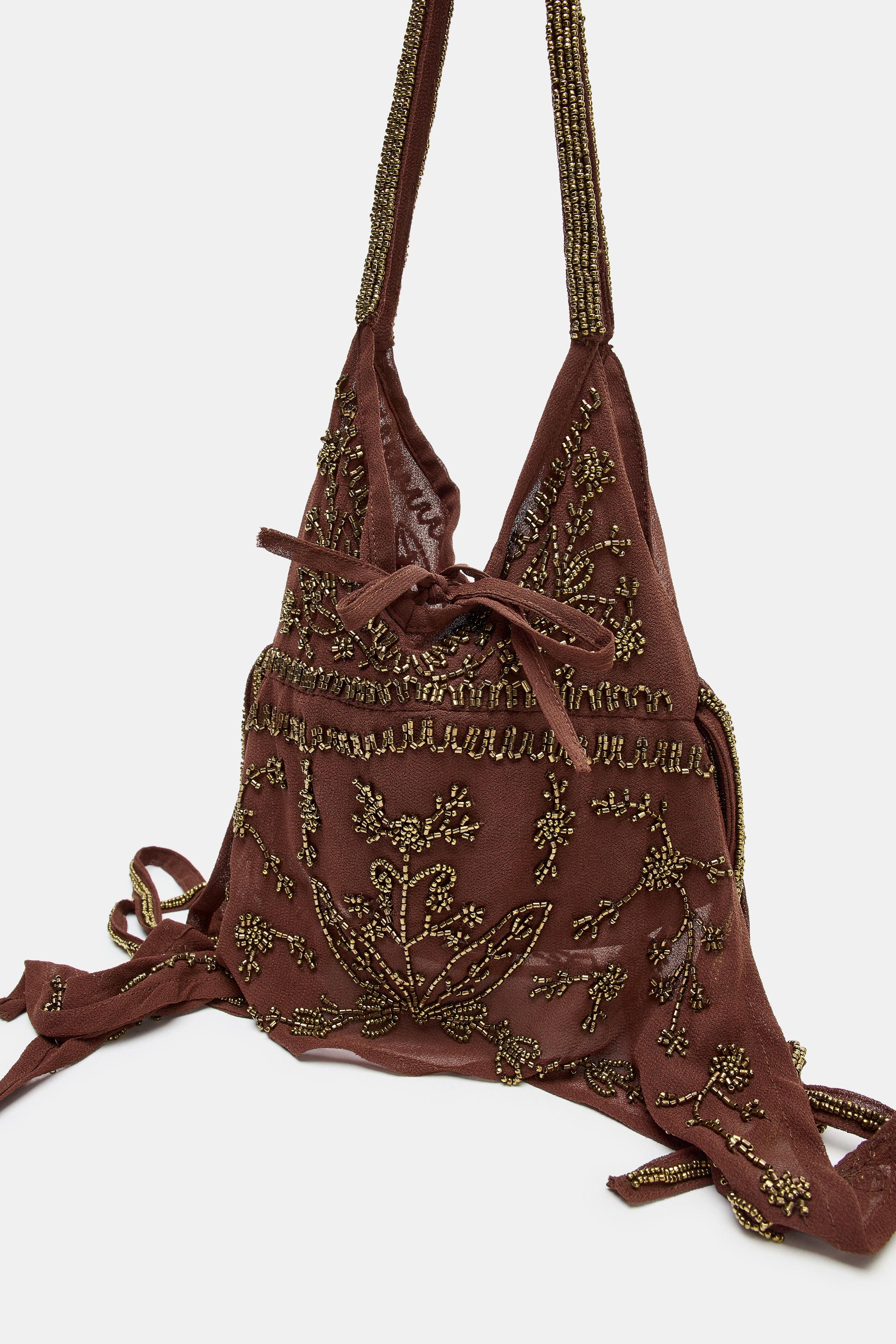 SPARKLY BUCKET SHOULDER BAG